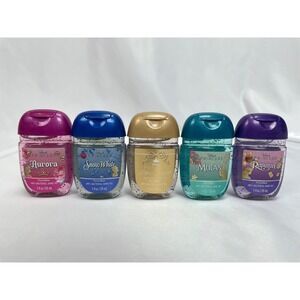 Bath Body Disney Princess PocketBac Sanitizers Set 5 Mulan Rapunzel Aurora Snow